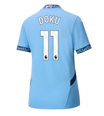 Manchester City Jeremy Doku #11 Hemmatröja Dam 2024-25 Kortärmad